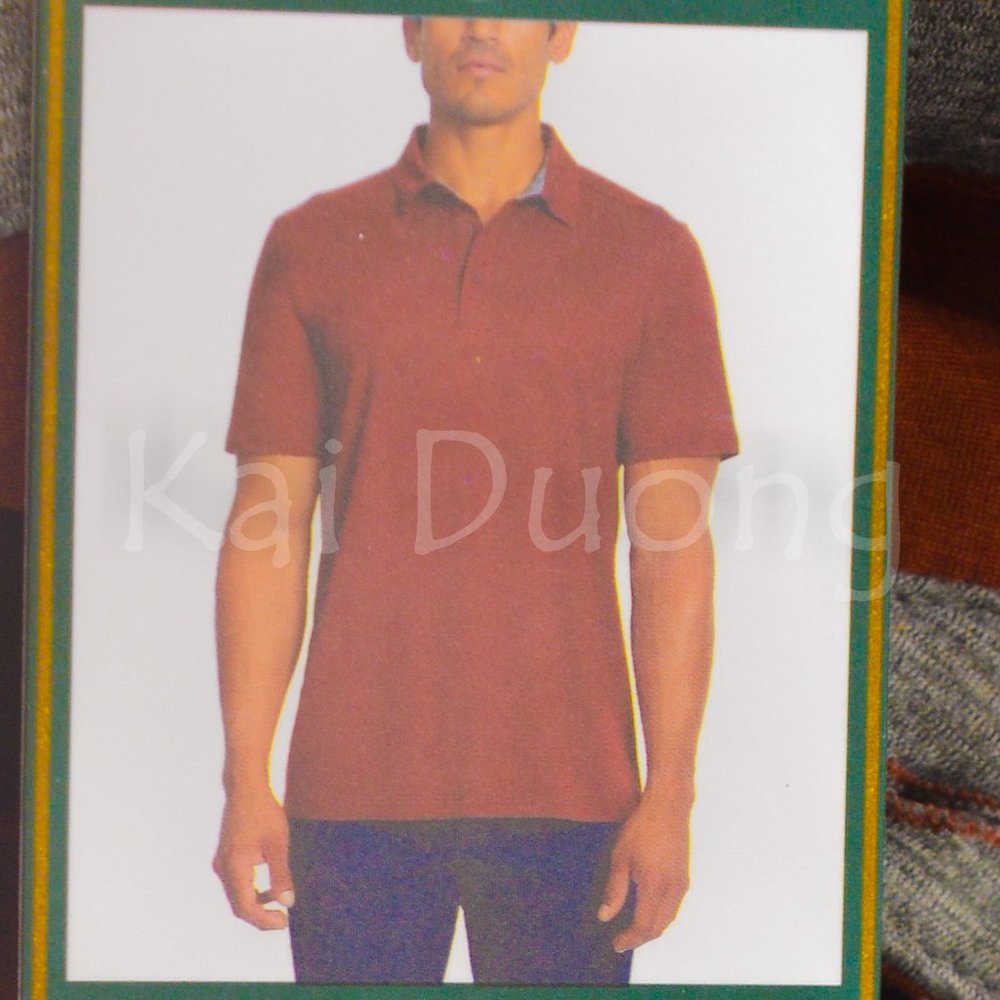 G.H. Bass Men's Jersey Polo RED